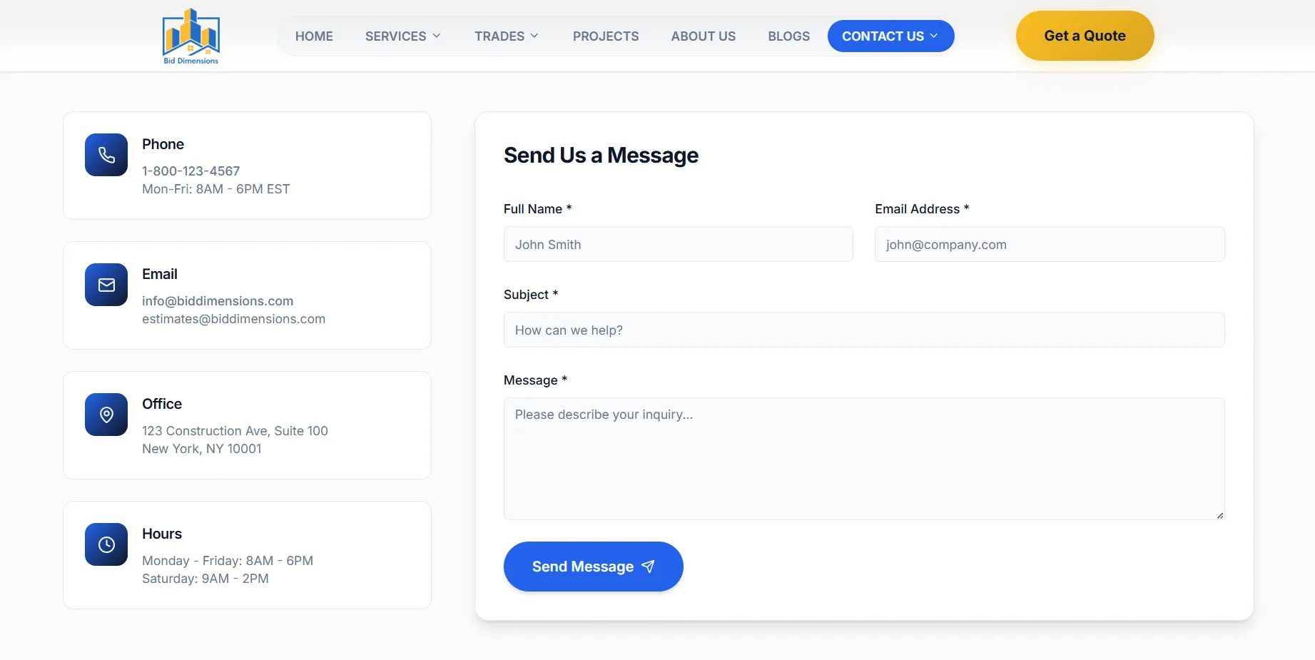 Contact Page