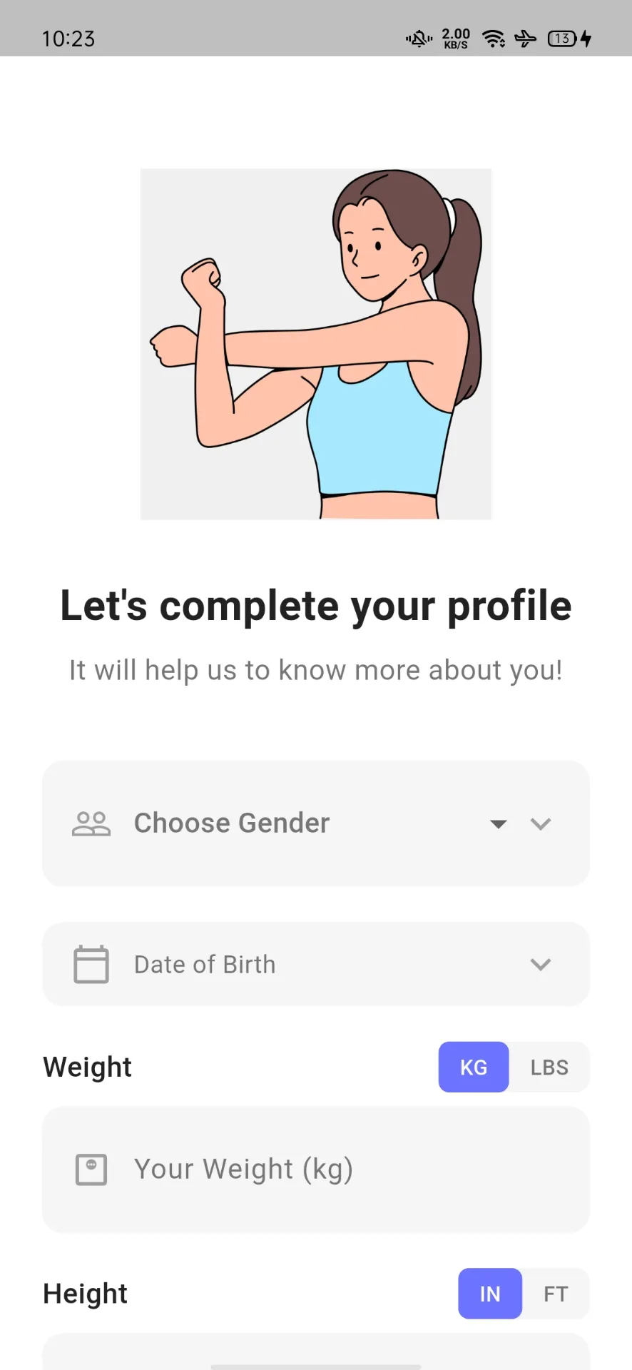 Complete Your Profile
