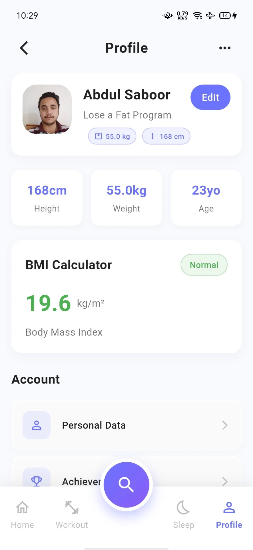 Profile with Photo